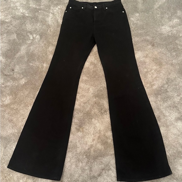 Victoria Beckham Classic Black Wide Leg Jeans Perfect - Picture 9 of 10